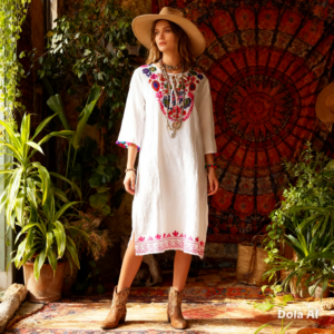 Vestido Algodón Flores