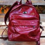 Mochila Charol Carmesí